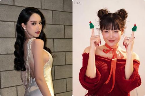 Hoa hậu Thanh Thủy khoe lưng trần, Thanh Hương chụp ảnh Giáng sinh