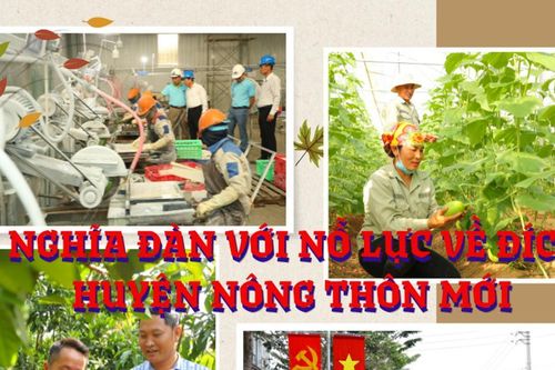 Nghĩa Đàn nỗ lực về đích huyện nông thôn mới