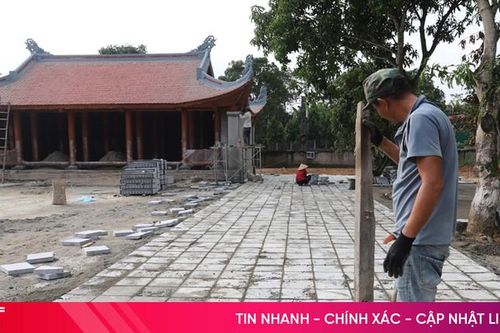 'Chạy đua' trên công trường dự án tu bổ khu mộ và tượng đài Hải Thượng Lãn Ông