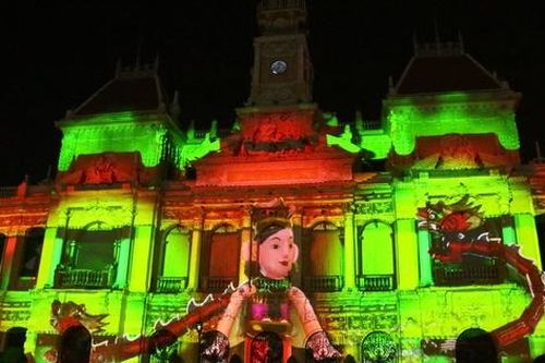 Tp.HCM: Mãn nhãn với màn trình diễn Mapping nghệ thuật chủ đề 'Việt Nam xin chào!'