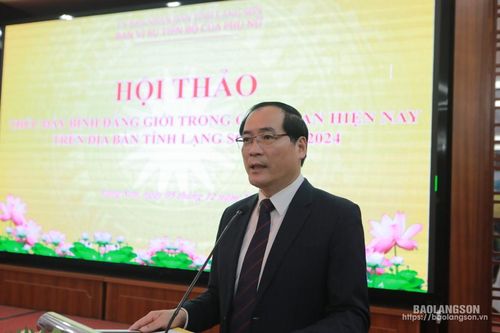 Hội thảo thúc đẩy bình đẳng giới trên địa bàn tỉnh