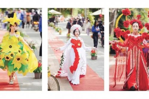 CHÀO MỪNG FESTIVAL HOA ÐÀ LẠT LẦN THỨ X - NĂM 2024: Ấn tượng thời trang hoa