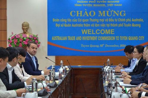 Đoàn công tác Cơ quan Thương mại và Đầu tư Chính phủ Australia tìm kiếm cơ hội hợp tác với Tuyên Quang