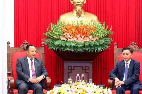 Thường trực Ban Bí thư Trần Cẩm Tú tiếp Đoàn đại biểu Trung ương Đoàn Thanh niên Nhân dân Cách mạng Lào