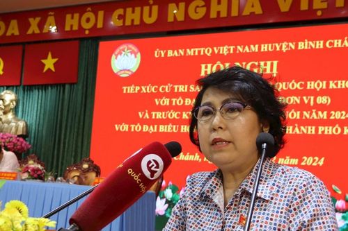 Phó Chủ tịch Tô Thị Bích Châu tiếp xúc cử tri huyện Bình Chánh, TP HCM