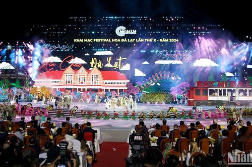 'Bản giao hưởng sắc màu' đêm khai hội Festival Hoa Đà Lạt