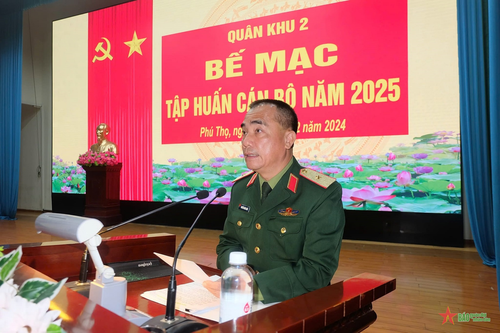 Quân khu 2 bế mạc tập huấn cán bộ năm 2025