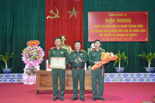 Công ty 78 xuất sắc về trước kế hoạch sản lượng mủ sao su 25 ngày