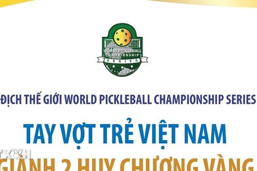 Vận động Việt Nam giành 2 Huy chương Vàng tại giải Pickleball thế giới
