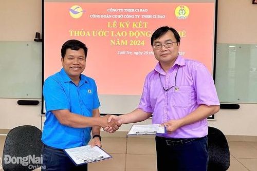 Công ty TNHH Cibao: Ký kết thỏa ước lao động tập thể năm 2024