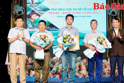 Trao giải cho 17 tác phẩm tại cuộc thi viết 'Thành phố Pleiku: Bản sắc và hiện đại'