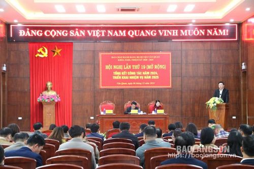 Ban Chấp hành Đảng bộ huyện Văn Quan triển khai nhiệm vụ năm 2025