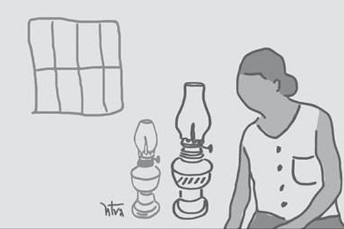 Chiếc đèn dầu ngày mưa