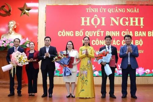 Quảng Ngãi công bố quyết định của Ban Bí thư về công tác cán bộ