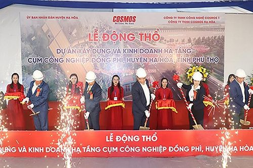 Phú Thọ: Động thổ Dự án xây dựng và kinh doanh hạ tầng Cụm công nghiệp Đồng Phì