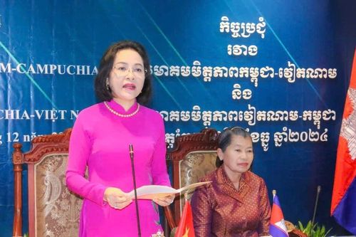 Phó Chủ tịch Quốc hội Nguyễn Thị Thanh đồng chủ trì Hội nghị giữa Hội Hữu nghị hai nước Việt Nam, Campuchia