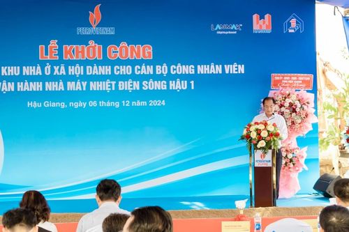 Khởi công và phát động thi đua xây dựng Khu nhà ở xã hội cho CBCNV vận hành NMNĐ Sông Hậu 1