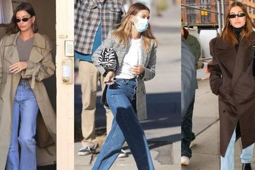 Vợ Justin Bieber mặc đẹp với áo khoác trong mùa lạnh