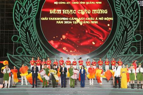 Chương trình nghệ thuật chào mừng Giải Taekwondo Cảnh sát Châu Á mở rộng năm 2024