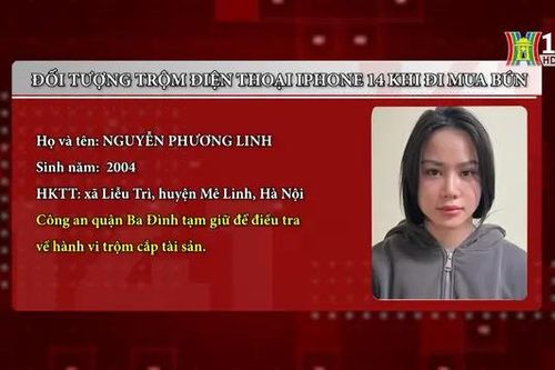 Tạm giữ đối tượng trộm điện thoại Iphone 14 khi mua bún