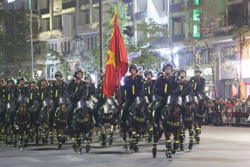 Ấn tượng màn trình diễn điêu luyện của kỵ binh trên đường phố Hạ Long