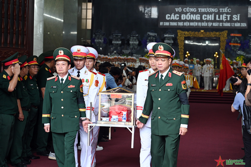 Xúc động Lễ truy điệu 12 quân nhân hy sinh trong thực hiện nhiệm vụ diễn tập