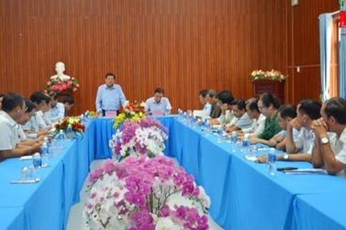Lãnh đạo UBND tỉnh kiểm tra các công trình trọng điểm trên địa bàn TX. Tịnh Biên và huyện Tri Tôn