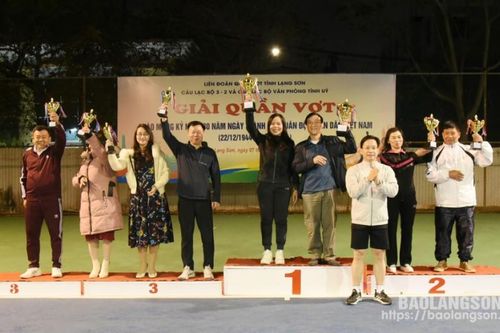 32 vận động viên tham gia giải Quần vợt chào mừng kỷ niệm 80 năm Ngày thành lập Quân đội nhân dân Việt Nam