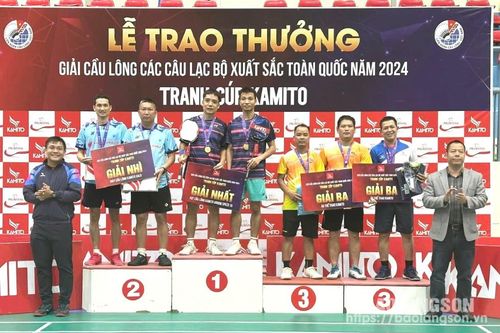 Vận động viên Lạng Sơn đoạt huy chương vàng tại Giải cầu lông các câu lạc bộ xuất sắc toàn quốc năm 2024