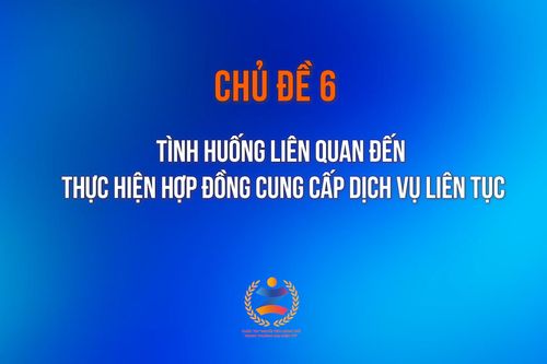 Tình huống liên quan đến thực hiện hợp đồng cung cấp dịch vụ liên tục