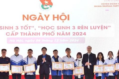 1.300 học sinh hào hứng tham gia Ngày hội 'Học sinh 3 rèn luyện'
