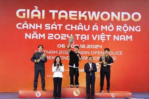 Đoàn Công an Nhân dân Việt Nam giành giải Nhất Taekwondo Cảnh sát châu Á