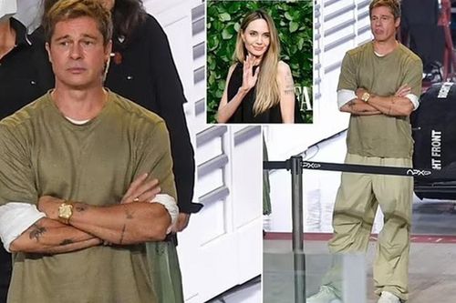 Brad Pitt lộ hình xăm mới trên phim trường 'F1', Angelina Jolie gây chú ý với hình xăm chim độc đáo