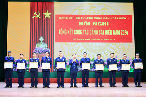 Vùng Cảnh sát biển 1 hoàn thành tốt các chỉ tiêu, nhiệm vụ được giao năm 2024