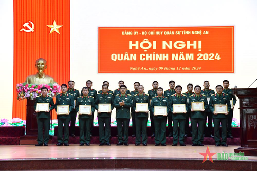 Hội nghị Quân chính Bộ CHQS tỉnh Nghệ An năm 2024