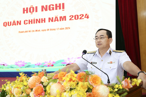 Phó đô đốc Trần Thanh Nghiêm dự Hội nghị quân chính Quân Cảng Sài Gòn