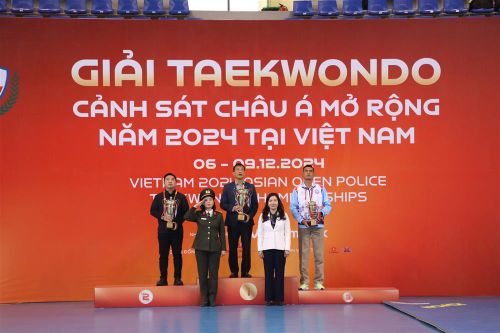 Giành 37 HCV, đội chủ nhà xếp nhất giải taekwondo cảnh sát châu Á mở rộng 2024