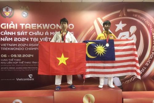 Lạng Sơn có 4 vận động viên đoạt huy chương tại Giải Taekwondo Cảnh sát châu Á mở rộng 2024