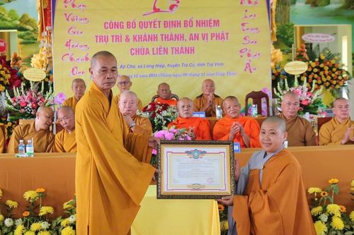 Trà Vinh: Lễ bổ nhiệm trụ trì và khánh thành chùa Liên Thành