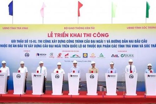 Khởi công cầu dây văng có nhịp chính dài thứ hai Việt Nam tại ĐBSCL