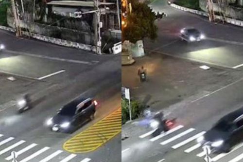 Clip: Diễn biến bất ngờ sau khi nữ sinh bị xe tông trực diện văng xuống đường
