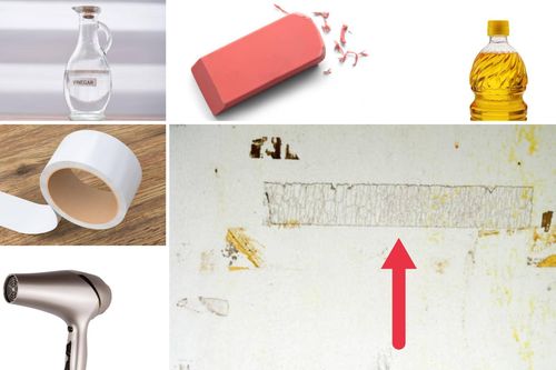 Cách tẩy vết băng dính trên các bề mặt