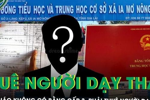 Thầy giáo không có bằng cấp 3, cả năm không lên lớp vẫn được trả lương vì thuê người dạy thay