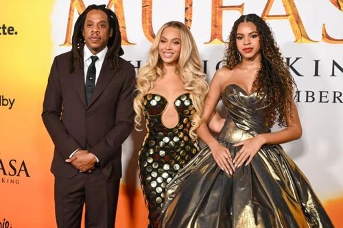 Jay-Z cùng vợ con lên thảm đỏ sau khi phủ nhận cáo buộc hiếp dâm