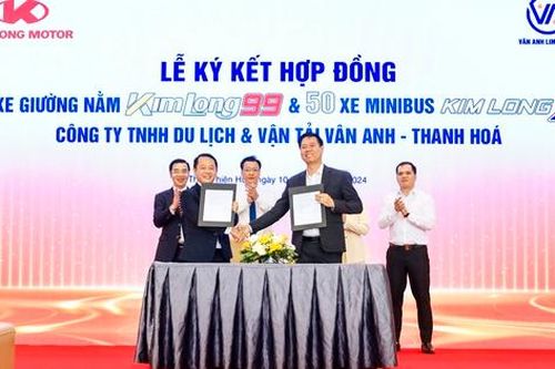 Kim Long Motor cung cấp 250 xe giường nằm và minibus cho doanh nghiệp vận tải