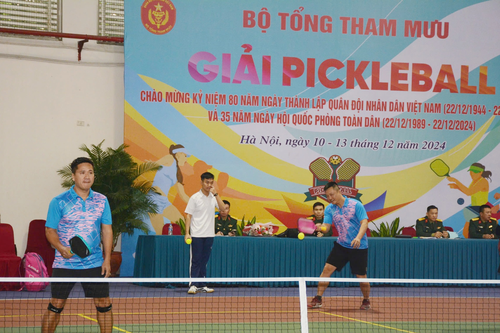 Khai mạc Giải pickleball của Bộ Tổng Tham mưu năm 2024