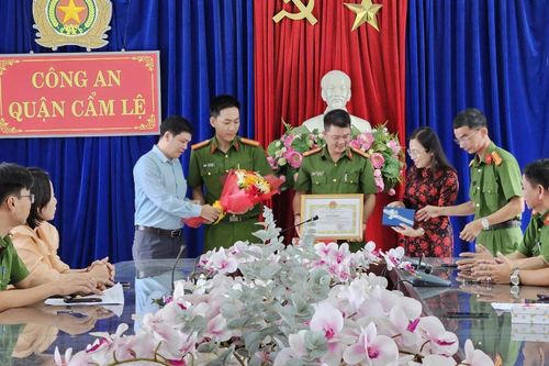 Thưởng đột xuất Đội Cảnh sát điều tra tội phạm về hình sự, kinh tế, ma túy CAQ Cẩm Lệ