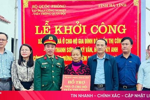 Khởi công xây dựng nhà tình nghĩa ở huyện Kỳ Anh, Can Lộc