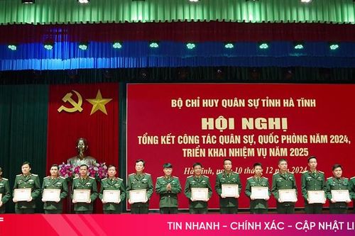 Bộ CHQS tỉnh Hà Tĩnh tổ chức hội nghị quân chính, triển khai nhiệm vụ năm 2025
