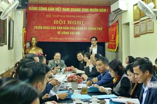 Hội nghị triển khai các văn bản của Đảng và Chính phủ về công tác của Hội Luật gia